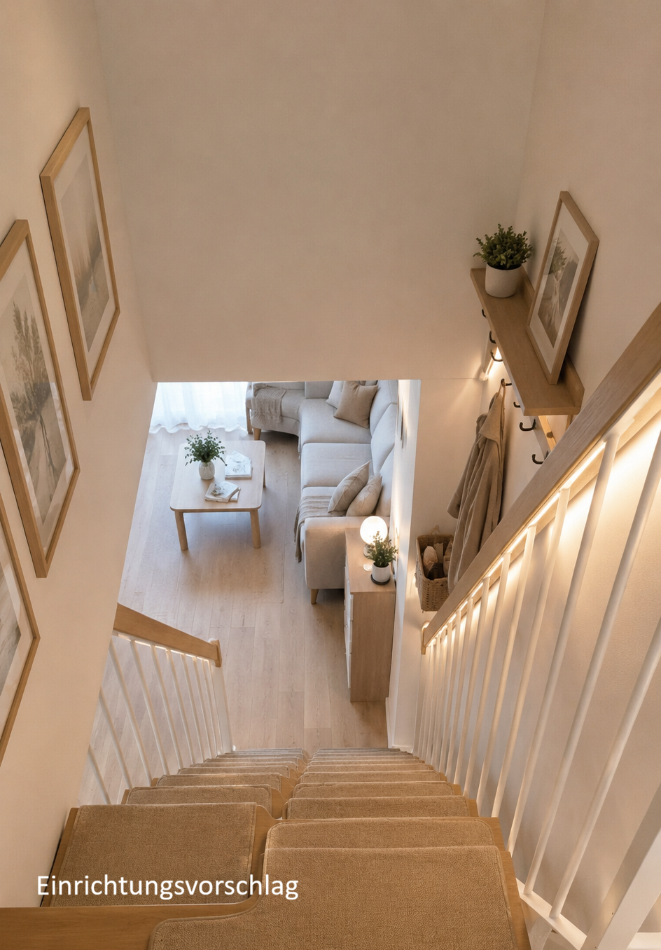 Top 35 Treppenabgang zum Wohnzimmer Einrichtungsvorschlag